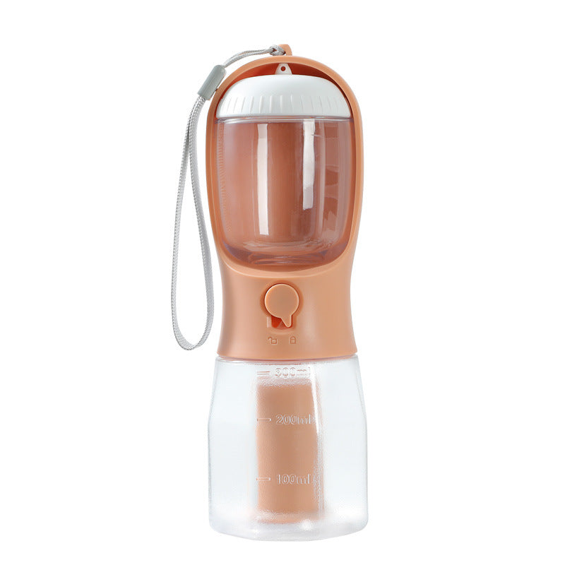 4PAWZ 3-in-1 Travel Pet Bottle - Water, Food & Waste Bags in One