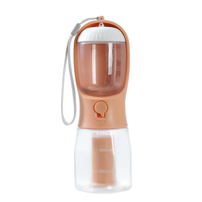 4PAWZ 3-in-1 Travel Pet Bottle - Water, Food & Waste Bags in One