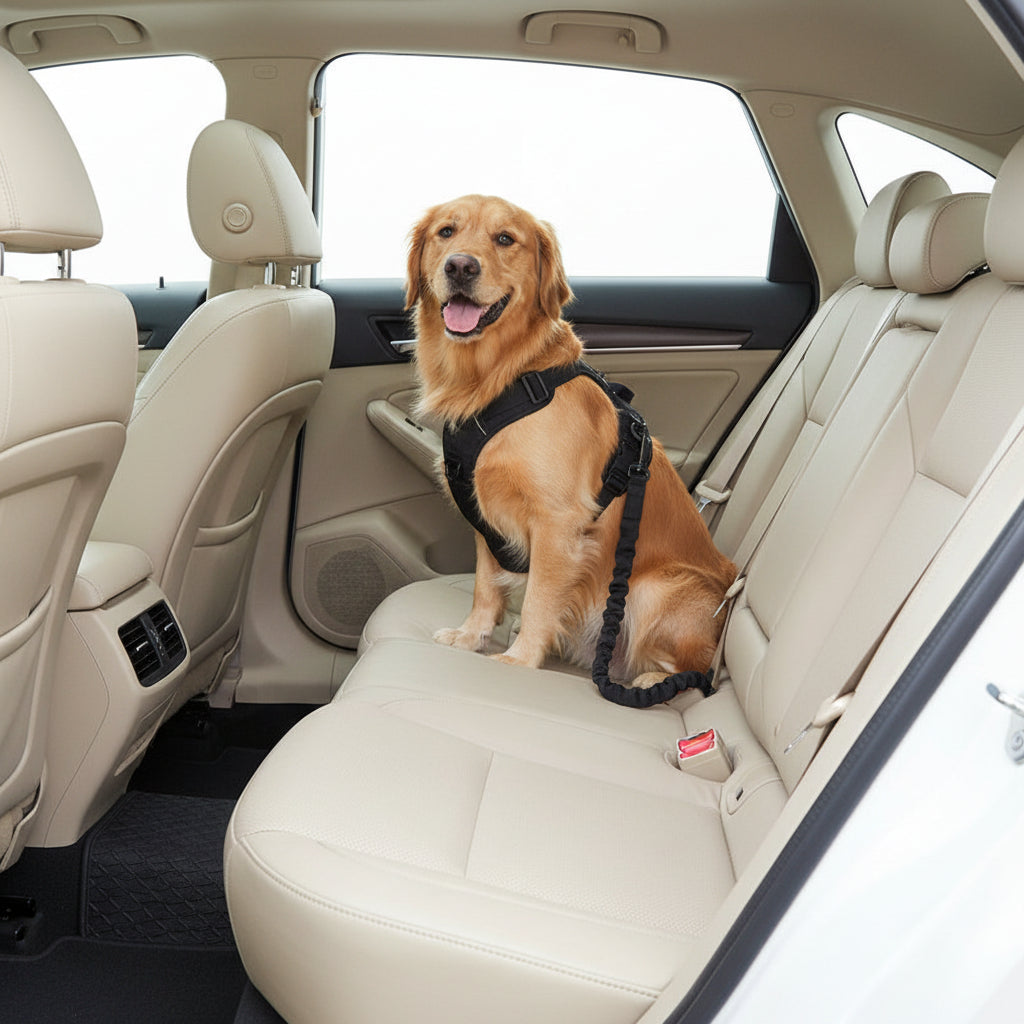 Adjustable Pet Car Seatbelt - Keeps Dogs Safe While Driving