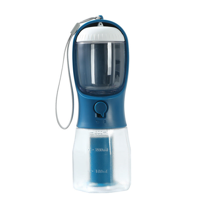 4PAWZ 3-in-1 Travel Pet Bottle - Water, Food & Waste Bags in One