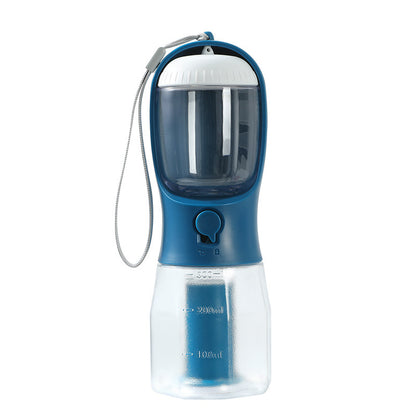 4PAWZ 3-in-1 Travel Pet Bottle - Water, Food & Waste Bags in One