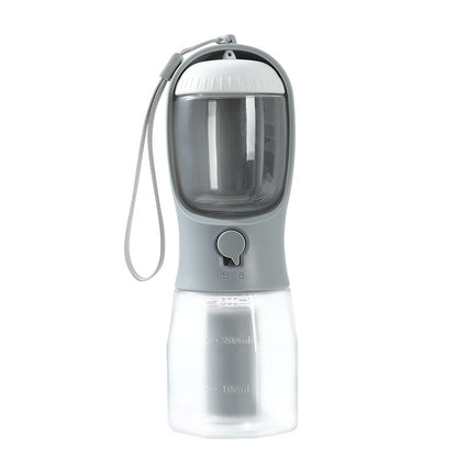 4PAWZ 3-in-1 Travel Pet Bottle - Water, Food & Waste Bags in One