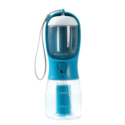 4PAWZ 3-in-1 Travel Pet Bottle - Water, Food & Waste Bags in One