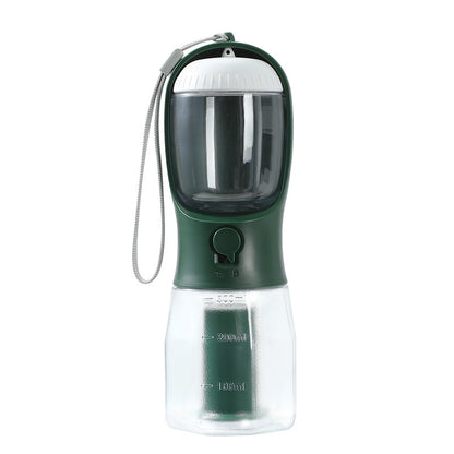 4PAWZ 3-in-1 Travel Pet Bottle - Water, Food & Waste Bags in One