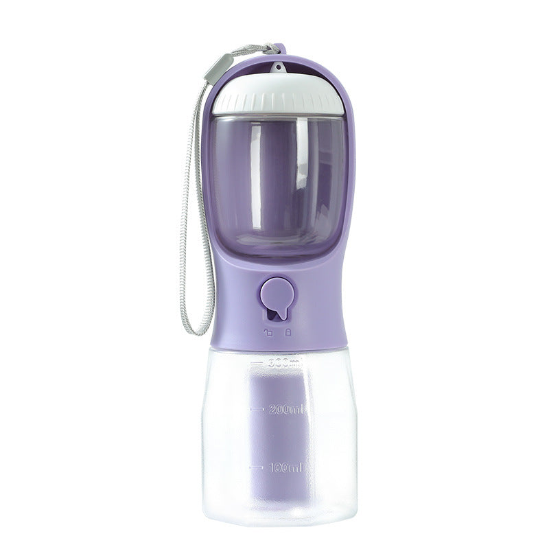 4PAWZ 3-in-1 Travel Pet Bottle - Water, Food & Waste Bags in One