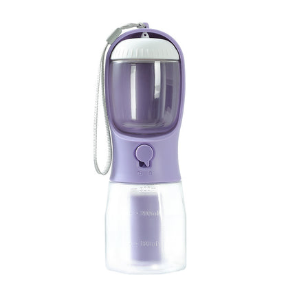 4PAWZ 3-in-1 Travel Pet Bottle - Water, Food & Waste Bags in One