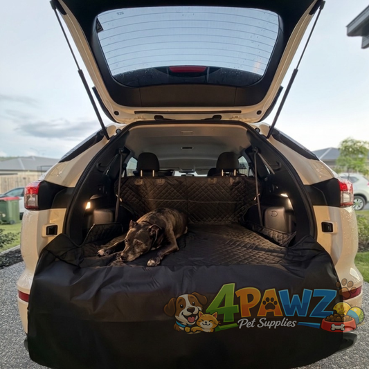 4PAWZ Car Boot Liner - Heavy-Duty Pet Travel Protection for Car Trunks