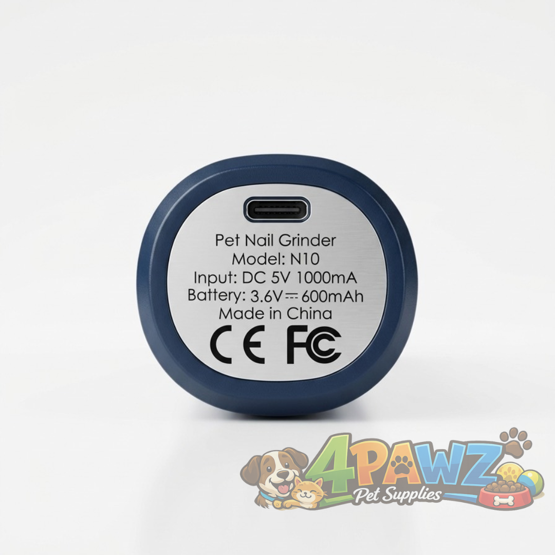 4PAWZ Low-Noise Pet Nail Grinder for Dogs & Cats - USB Rechargeable